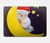 S2849 Cute Sleepy Owl Moon Night Case Cover Custodia per MacBook Air 13″ - A1369, A1466