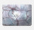 S2316 Dark Blue Marble Texture Graphic Print Case Cover Custodia per MacBook Pro 16″ - A2141