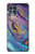 S3676 Colorful Abstract Marble Stone Case Cover Custodia per Motorola Edge S