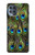 S1965 Peacock Feather Case Cover Custodia per Motorola Moto G100