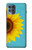 S3039 Vintage Sunflower Blue Case Cover Custodia per Motorola Moto G100