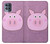 S3269 Pig Cartoon Case Cover Custodia per Motorola Moto G100