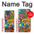 S3281 Colorful Hippie Flowers Pattern Case Cover Custodia per Motorola Moto G100