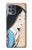 S3483 Japan Beauty Kimono Case Cover Custodia per Motorola Moto G100