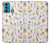 S2354 Pastel Flowers Pattern Case Cover Custodia per Motorola Moto G60, G40 Fusion