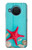 S3428 Aqua Wood Starfish Shell Case Cover Custodia per Nokia X20