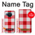 S3535 Red Gingham Case Cover Custodia per Nokia X20