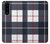 S3452 Plaid Fabric Pattern Case Cover Custodia per Sony Xperia 5 III