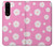S3500 Pink Floral Pattern Case Cover Custodia per Sony Xperia 5 III