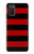 S2638 Black and Red Striped Case Cover Custodia per Samsung Galaxy A03S