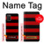 S2638 Black and Red Striped Case Cover Custodia per Samsung Galaxy A03S
