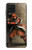 S0796 Japan Red Samurai Case Cover Custodia per Samsung Galaxy A22 4G