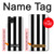 S2297 Black and White Vertical Stripes Case Cover Custodia per Samsung Galaxy A22 5G