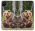 S3558 Bear Family Case Cover Custodia per Samsung Galaxy A22 5G
