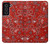 S3354 Red Classic Bandana Case Cover Custodia per Samsung Galaxy S21 FE 5G