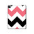 S1849 Pink Black Chevron Zigzag Case Cover Custodia per iPad Pro 12.9 (2022, 2021, 2020, 2018), Air 13 (2024)