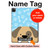 S2669 Cute Dog Paws Bones Cartoon Case Cover Custodia per iPad Pro 12.9 (2022, 2021, 2020, 2018), iPad Air 13 (2025, 2024)
