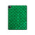 S2704 Green Fish Scale Pattern Graphic Case Cover Custodia per iPad Pro 12.9 (2022, 2021, 2020, 2018), iPad Air 13 (2025, 2024)
