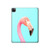 S3708 Pink Flamingo Case Cover Custodia per iPad Pro 12.9 (2022, 2021, 2020, 2018), Air 13 (2024)