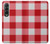 S3535 Red Gingham Case Cover Custodia per Samsung Galaxy Z Fold 3 5G