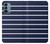 S2767 Navy White Striped Case Cover Custodia per OnePlus Nord N200 5G