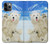 S3794 Arctic Polar Bear in Love with Seal Paint Case Cover Custodia per iPhone 11 Pro Max