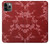 S3817 Red Floral Cherry blossom Pattern Case Cover Custodia per iPhone 11 Pro Max