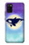 S3807 Killer Whale Orca Moon Pastel Fantasy Case Cover Custodia per Samsung Galaxy A02s, Galaxy M02s