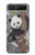 S3793 Cute Baby Panda Snow Painting Case Cover Custodia per Samsung Galaxy Z Flip 5G
