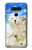 S3794 Arctic Polar Bear in Love with Seal Paint Case Cover Custodia per LG V40, LG V40 ThinQ