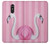 S3805 Flamingo Pink Pastel Case Cover Custodia per LG Q Stylo 4, LG Q Stylus