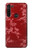 S3817 Red Floral Cherry blossom Pattern Case Cover Custodia per Motorola Moto G8 Power