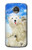 S3794 Arctic Polar Bear in Love with Seal Paint Case Cover Custodia per Motorola Moto Z2 Play, Z2 Force