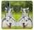 S3795 Grumpy Kitten Cat Playful Siberian Husky Dog Paint Case Cover Custodia per Nokia 2.4