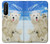 S3794 Arctic Polar Bear in Love with Seal Paint Case Cover Custodia per Sony Xperia 1 II