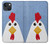 S3254 Chicken Cartoon Case Cover Custodia per iPhone 13