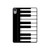 S3078 Black and White Piano Keyboard Case Cover Custodia per iPad mini 6 7, iPad mini (2021,2024)