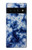 S3439 Fabric Indigo Tie Dye Case Cover Custodia per Google Pixel 6 Pro