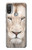 S2399 White Lion Face Case Cover Custodia per Motorola Moto E20,E30,E40