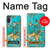 S2906 Aqua Turquoise Stone Case Cover Custodia per Motorola Moto E20,E30,E40