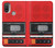 S3204 Red Cassette Recorder Graphic Case Cover Custodia per Motorola Moto E20,E30,E40