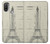 S3474 Eiffel Architectural Drawing Case Cover Custodia per Motorola Moto E20,E30,E40