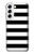 S1596 Black and White Striped Case Cover Custodia per Samsung Galaxy S22