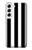 S2297 Black and White Vertical Stripes Case Cover Custodia per Samsung Galaxy S22