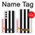 S2297 Black and White Vertical Stripes Case Cover Custodia per Samsung Galaxy S22
