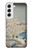 S3350 Utagawa Hiroshige Drum Bridge Yuhi Hill in Meguro Case Cover Custodia per Samsung Galaxy S22