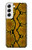 S3365 Yellow Python Skin Graphic Print Case Cover Custodia per Samsung Galaxy S22