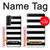 S1596 Black and White Striped Case Cover Custodia per Samsung Galaxy S22 Plus