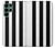 S2297 Black and White Vertical Stripes Case Cover Custodia per Samsung Galaxy S22 Ultra