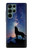 S3555 Wolf Howling Million Star Case Cover Custodia per Samsung Galaxy S22 Ultra